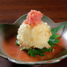 明太ポテトサラダの天ぷら
