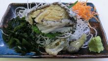 活あわび刺