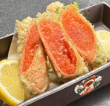 たらこの磯部揚げ