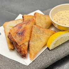 手作りかぼちゃカレー春巻き