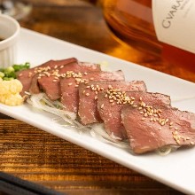 牛ハツ刺 ～特製ニラ醤油～