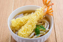 海老天ぷらうどん