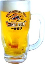 Kirin draft beer Medium/330mm Small/200mm