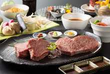 京彩宴サーロインステーキランチ100ｇのコース