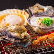 丸ごとあわび踊りバター焼き