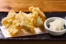 大分とり天プラ(辛子&酢醤油) 大分とり天プラ(辛子&酢醤油)