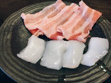 豚・いかお好み焼き