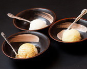 シャーベット (ゆず・きなこ・バニラアイス) シャーベット (ゆず・きなこ・バニラアイス)