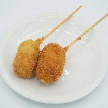 ちくわチーズの串揚げ