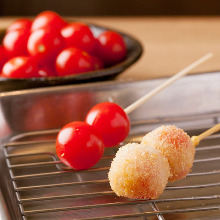 プチトマト串揚げ