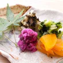 漬物盛り合わせ