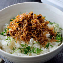 梅じゃこご飯