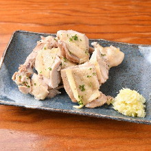 蒸し鶏 ネギソース