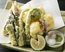 季節の天ぷら盛りあわせ
