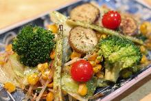 9種類が入った野菜炒め