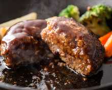 自家製ハンバーグステーキランチ