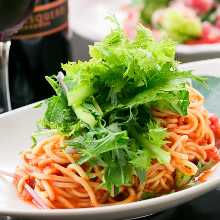 有機野菜のパスタ