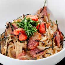 オリジナル明太皿うどん