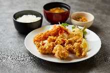 若鶏唐揚定食