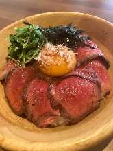 【京風ローストビーフ丼】京都まるさわ醤油だれ