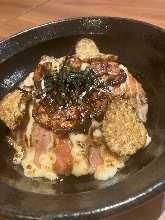 【京風ローストビーフ丼】炙りガーリックマヨダレ