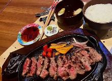 京都和牛 リブキャップステーキ定食