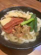 関西うどんだしの京風かすうどん