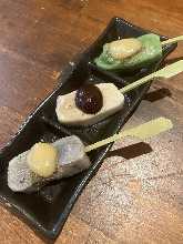 京生麩の三色田楽