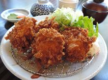 帆立貝柱フライ定食