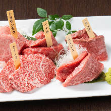 極肉５種盛合せ