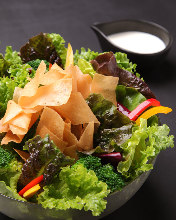 新鮮野菜のシャキシャキサラダ(Caesa dressing or Japanese citron dressing or ume dressing)