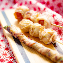 トマト豚肉巻きの串焼き