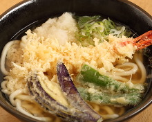 海老天ぷらうどん