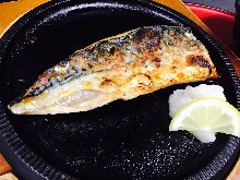 魚の鉄板焼き