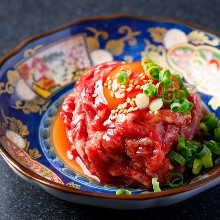 （鮮度抜群）レアステーキユッケ風　