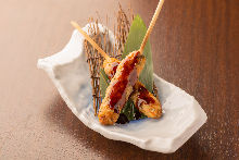 仙台名物　牛タンつくね串（2本）