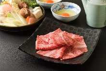 仙台黒毛和牛ロースすき焼