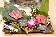 仙台牛と松阪牛のカルビ食べ比べ