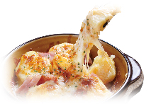 ポテトとベーコンのチーズ焼き
