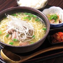 テールラーメン定食（あっさりコクのある極旨テールラーメンを堪能！！）ライス大盛り可能！コーヒー付き