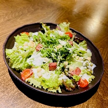 Tofu salad with sesame sauce