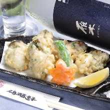 カキの天麩羅