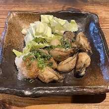 牡蠣の鉄板焼き(おろしポン酢)