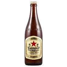 sapporo lager  bottle beer