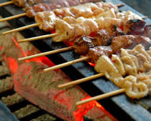 모둠 꼬치 구이 5가지
