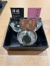 Comparison of 3 types of Japanese sake with small side dishes