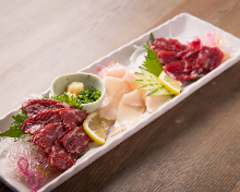 말 육사시미 모둠 3가지 말 육사시미 모둠 3가지