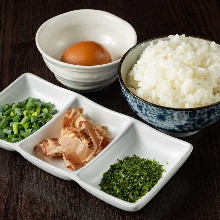Suehiroya's specialty "Rice Porridge Set"
