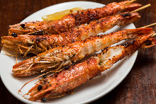 새우 소금 구이