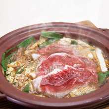 Wagyu beef sukiyaki